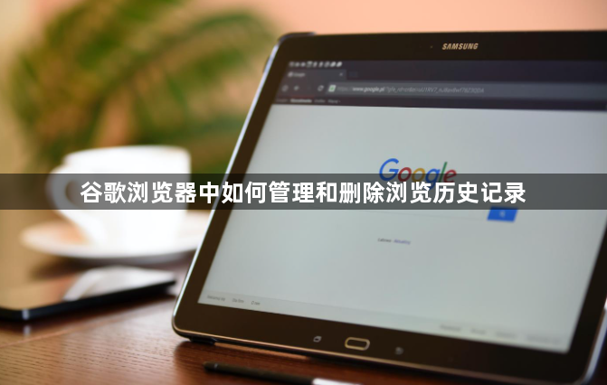 谷歌浏览器中如何管理和删除浏览历史记录1
