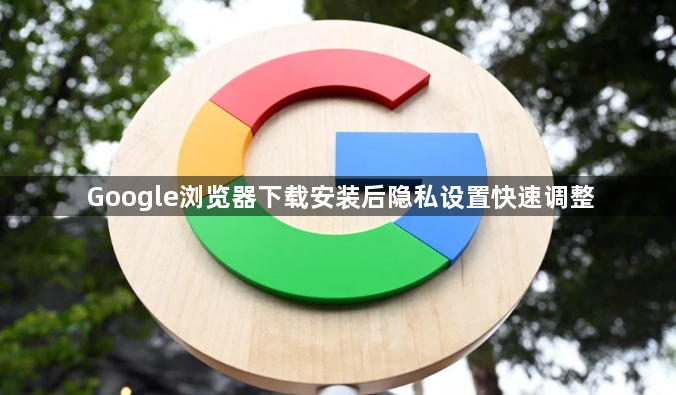 Google浏览器下载安装后隐私设置快速调整1