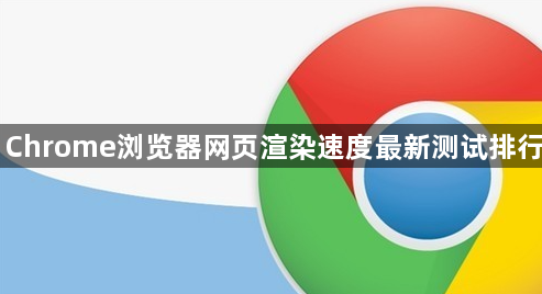 Chrome浏览器网页渲染速度最新测试排行1