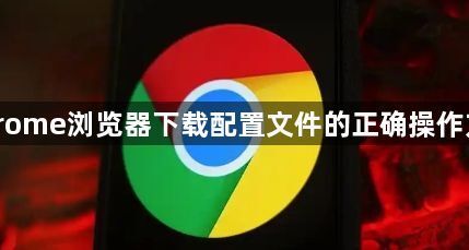 Chrome浏览器下载配置文件的正确操作方式1
