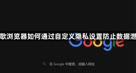 谷歌浏览器如何通过自定义隐私设置防止数据泄露1