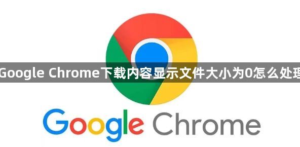 Google Chrome下载内容显示文件大小为0怎么处理1