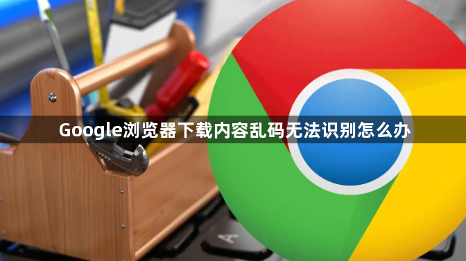 Google浏览器下载内容乱码无法识别怎么办1
