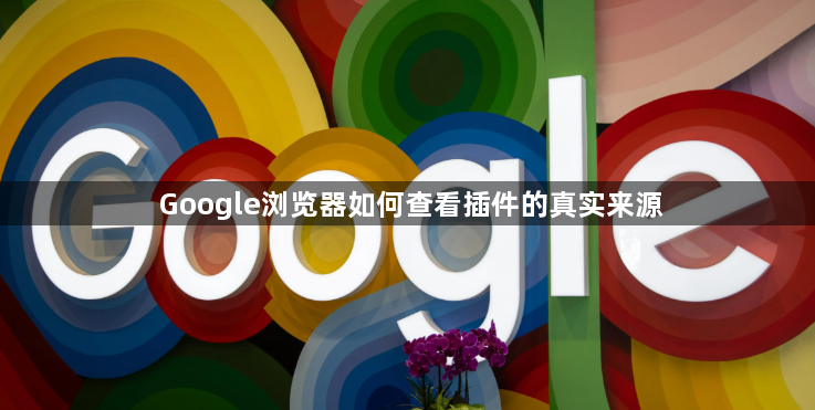 Google浏览器如何查看插件的真实来源1