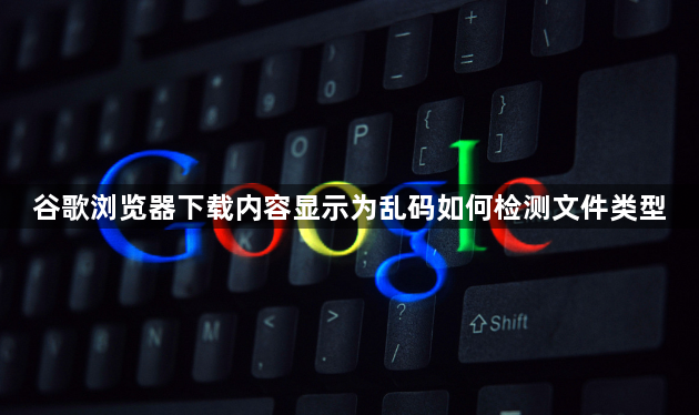 谷歌浏览器下载内容显示为乱码如何检测文件类型1