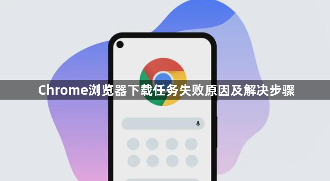 Chrome浏览器下载任务失败原因及解决步骤1