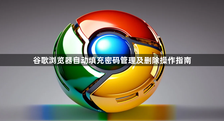 谷歌浏览器自动填充密码管理及删除操作指南1