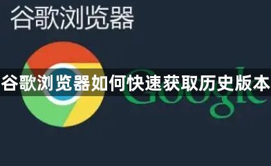 谷歌浏览器如何快速获取历史版本1