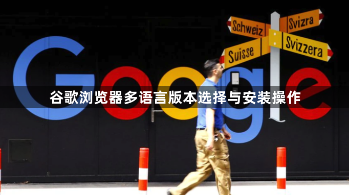 谷歌浏览器多语言版本选择与安装操作1