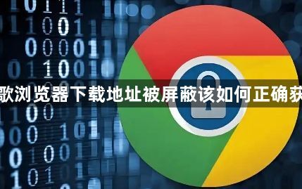 谷歌浏览器下载地址被屏蔽该如何正确获取1